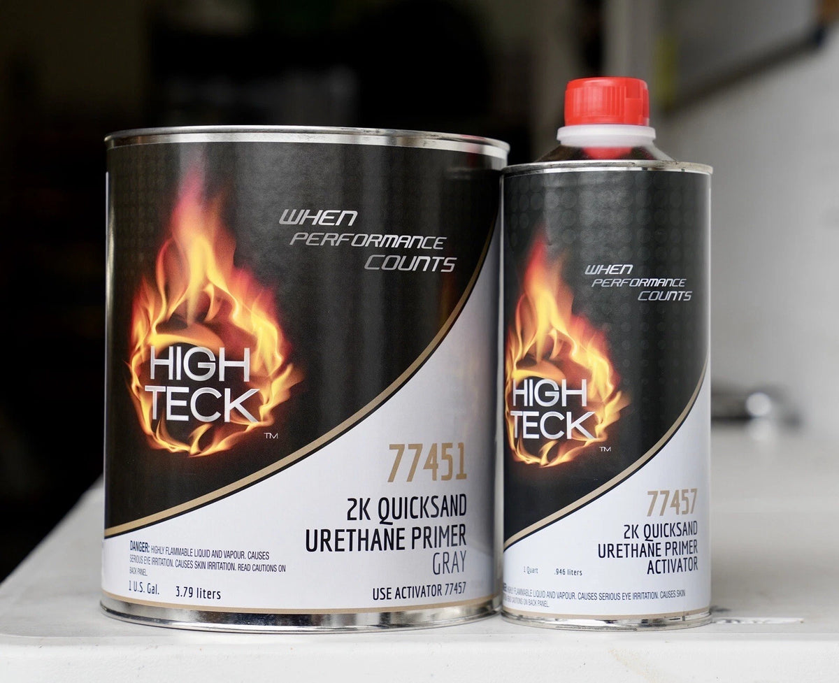 High Teck 77451 2K Quicksand Urethane Primer GRAY GALLON Kit w/Hardener!