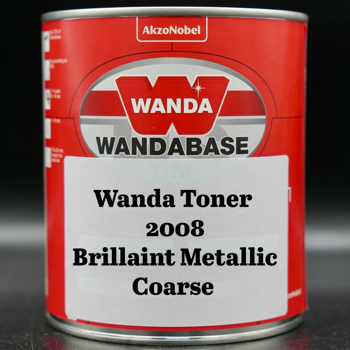 Akzo Nobel Wanda RM Basecoat Toner 2008 Brill Met Coarse (391726) 8oz 16oz 32oz