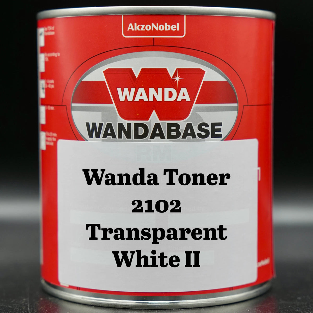 Akzo Nobel Wanda RM Basecoat Toner 2102 Transp White II (391729) 8oz 16oz 32oz!