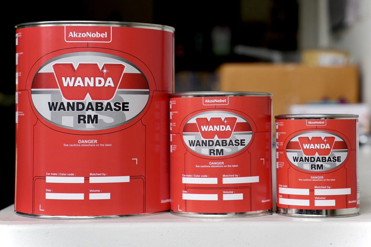 Akzo Nobel Wandabase 2:1 Urethane Basecoat Auto Paint Mix GM WA8555 Ebony Black
