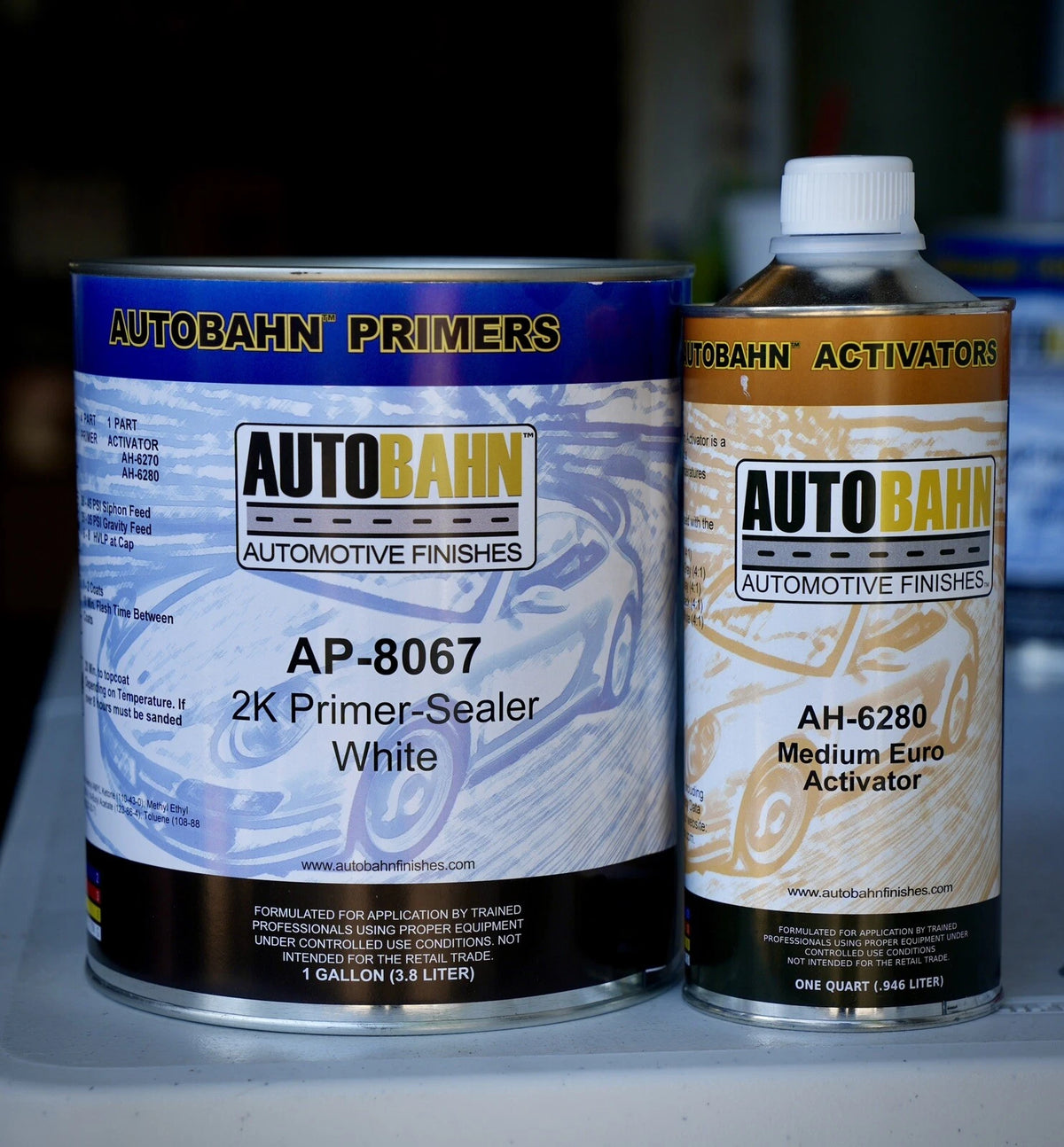 Autobahn 2K Primer Sealer White GALLON Kit! Auto Car Paint, AP - 8067/ High Teck