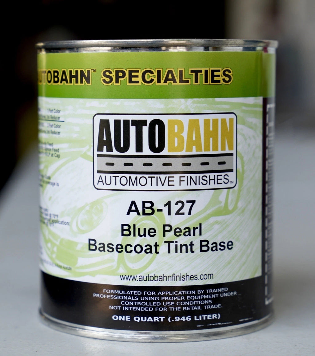 Autobahn AB-127 Blue Pearl Basecoat Tint Base Urethane Auto Paint QUART Size!