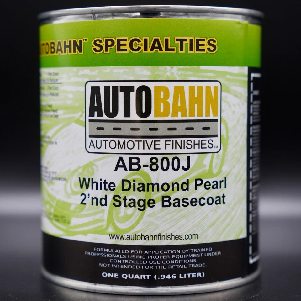 Autobahn AB-800J White Diamond Pearl Basecoat QUART!GM 800J Automotive Car Paint