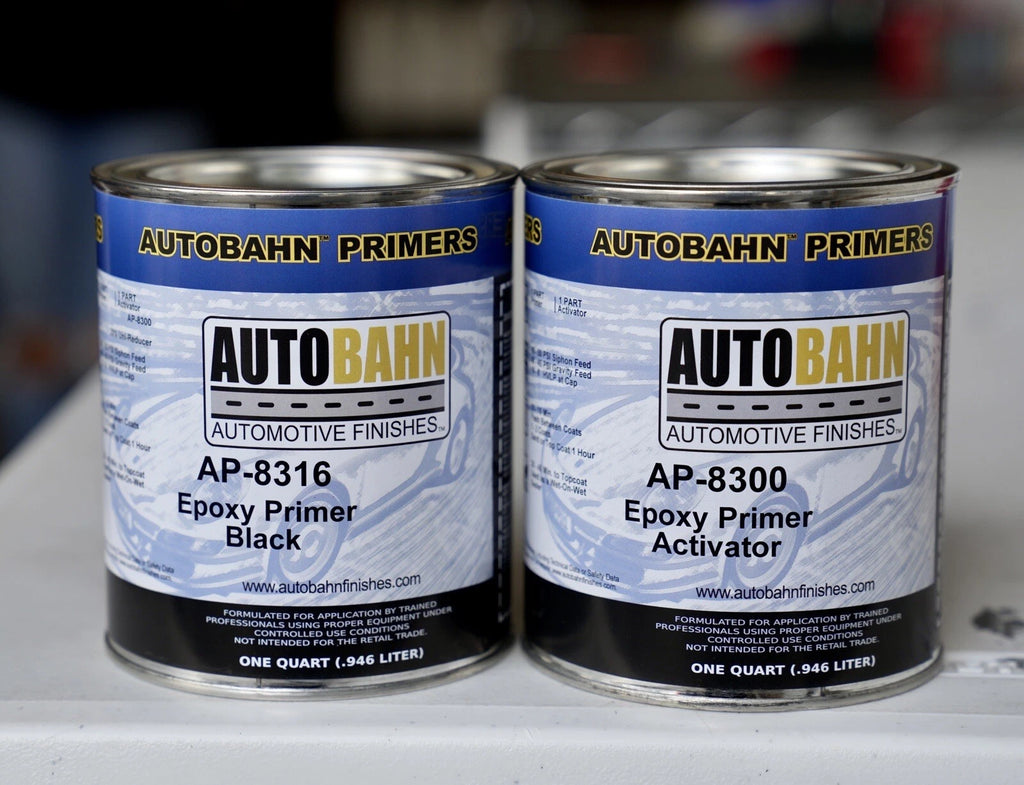 Autobahn AP8316 Automotive DTM Epoxy Primer Sealer QUART KIT BLACK 1:1 MIX
