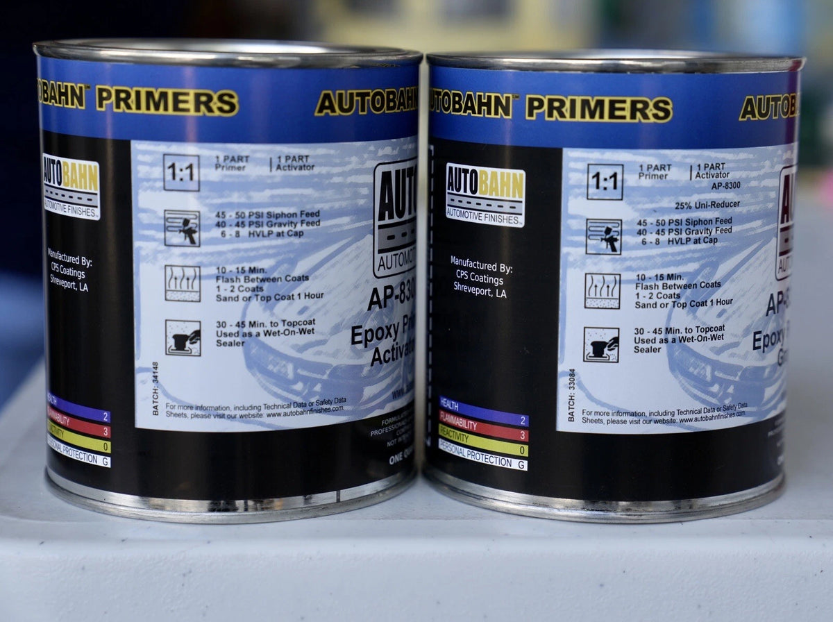 Autobahn AP8316 Automotive DTM Epoxy Primer Sealer QUART KIT BLACK 1:1 MIX