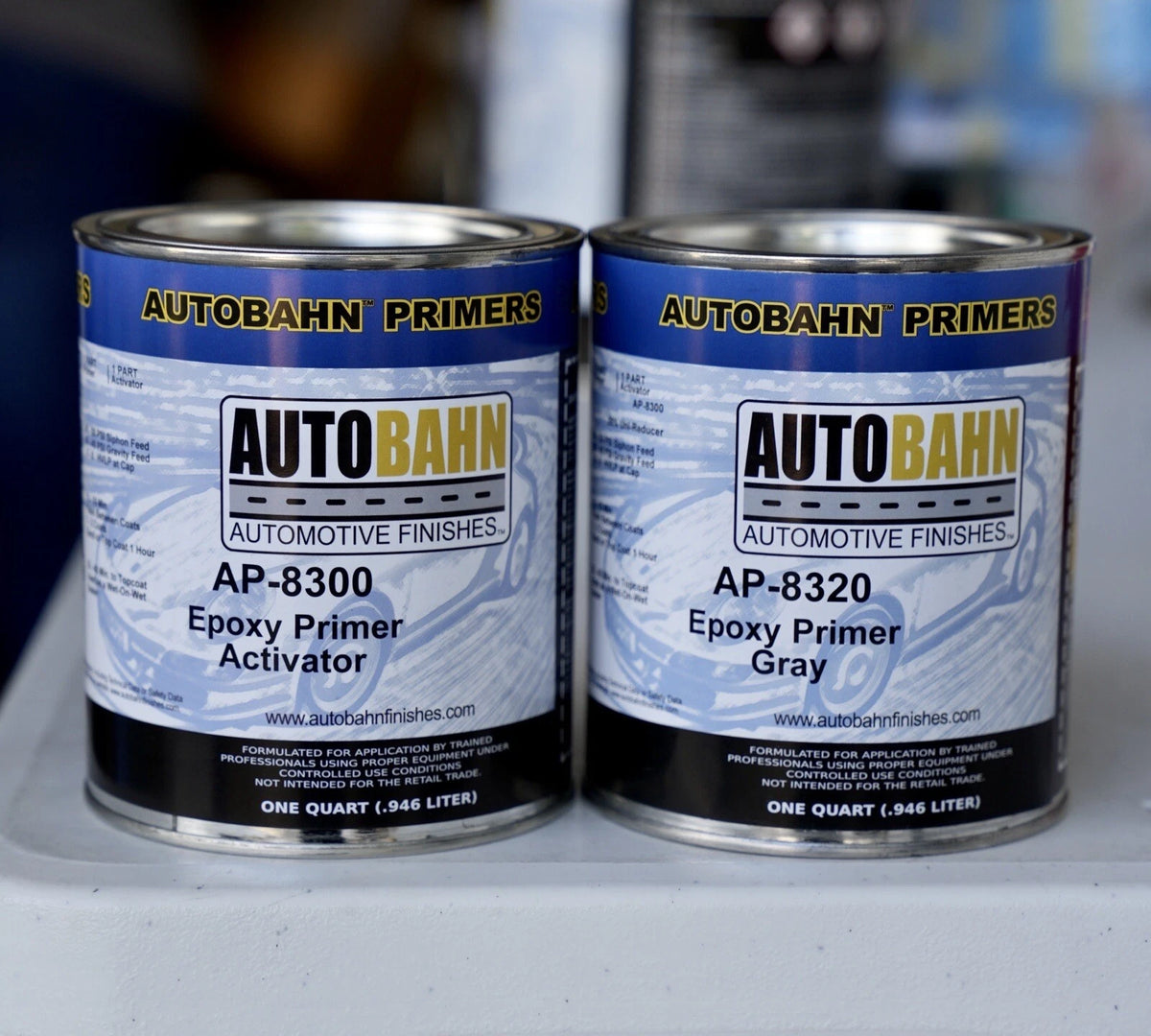 Autobahn AP8320 Automotive DTM Epoxy Primer QUART KIT GRAY 1:1 MIX
