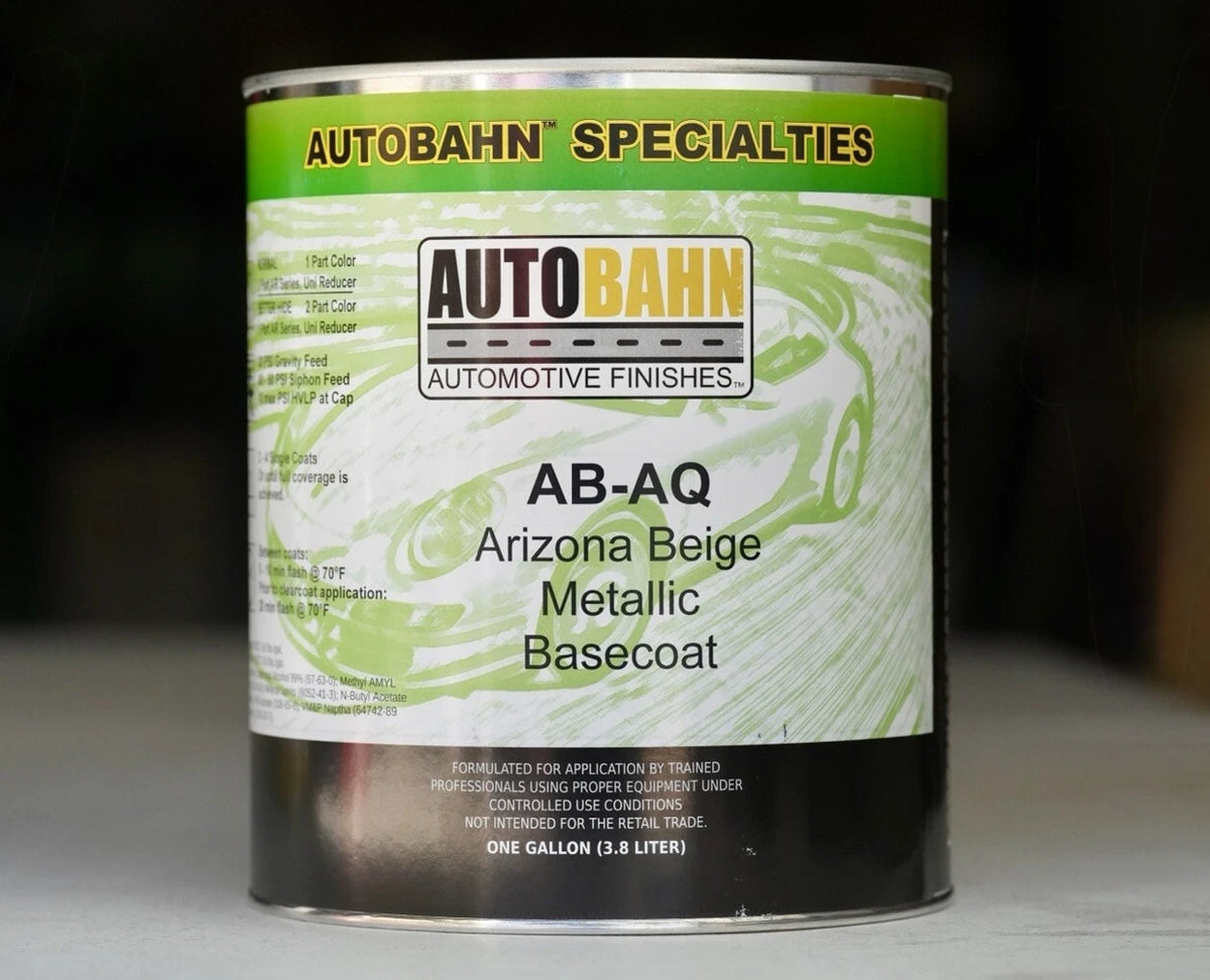 Autobahn Arizona Beige Metallic Basecoat Auto Paint AB-AQ GALLON Size Ford AQ!