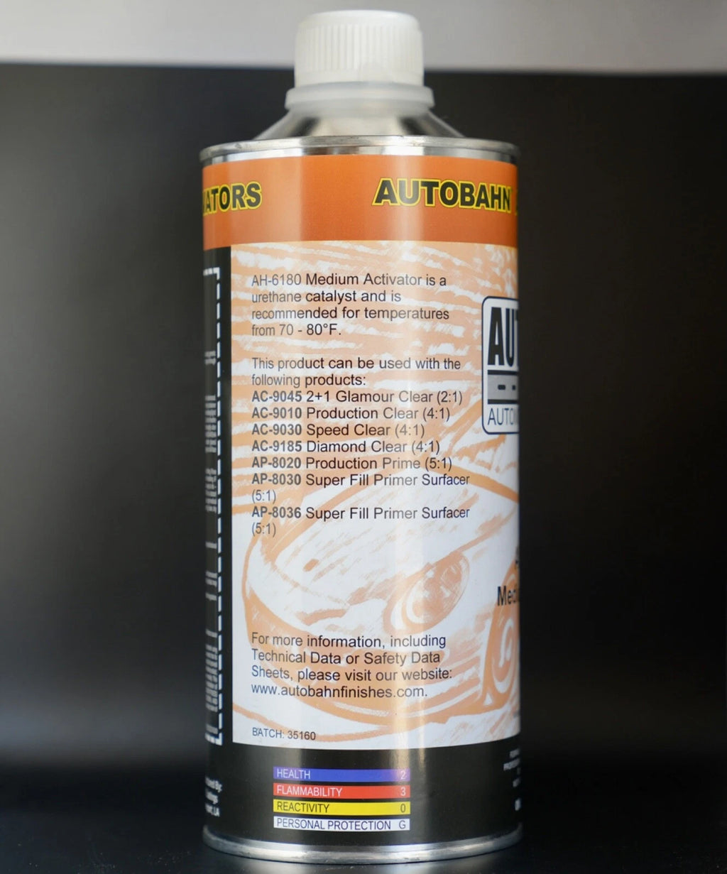 Autobahn Clearcoat Hardener QUART Size AH-6180 & 6190