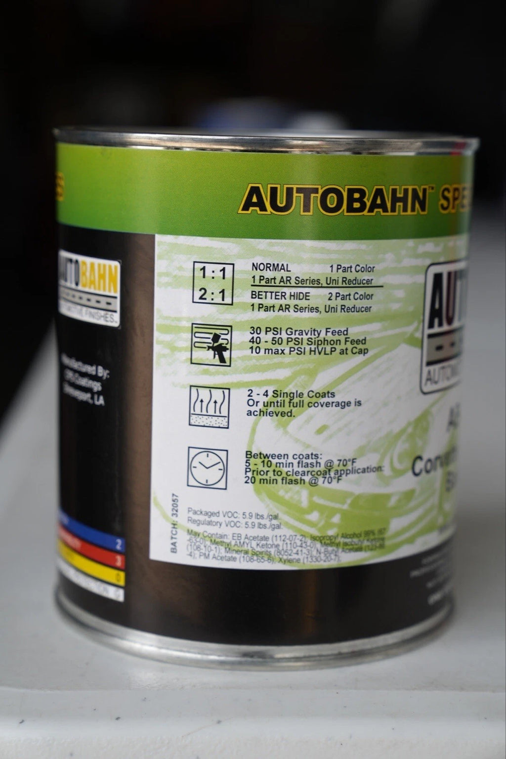 Autobahn Corvette Bright Red Basecoat Auto Paint QUART Size. GM Code WA9075
