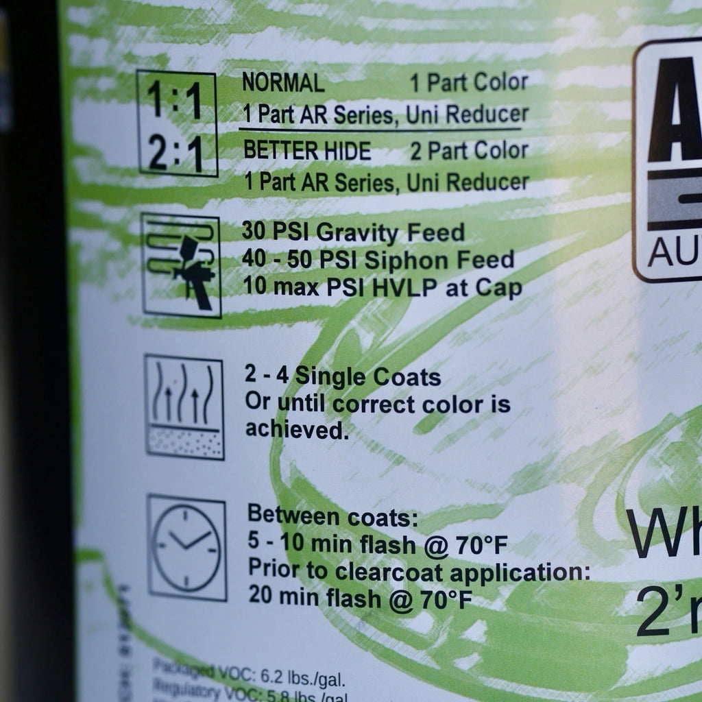 Autobahn GM 800J White Diamond Pearl Midcoat Only GALLON SIZE Automotive Paint