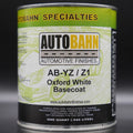 Autobahn Oxford White Basecoat Car Auto Paint QUART AB-YZ Ford Code YZ