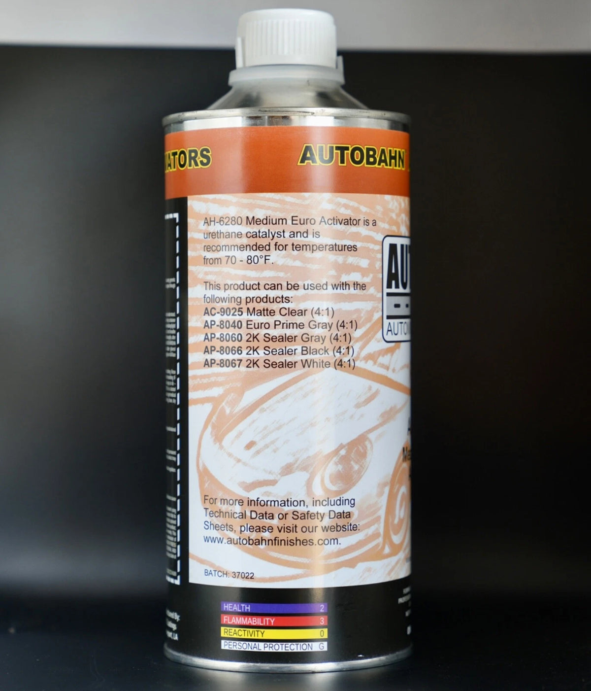 Autobahn Primer/Sealer Hardener QUART Size AH-6280 & 6290