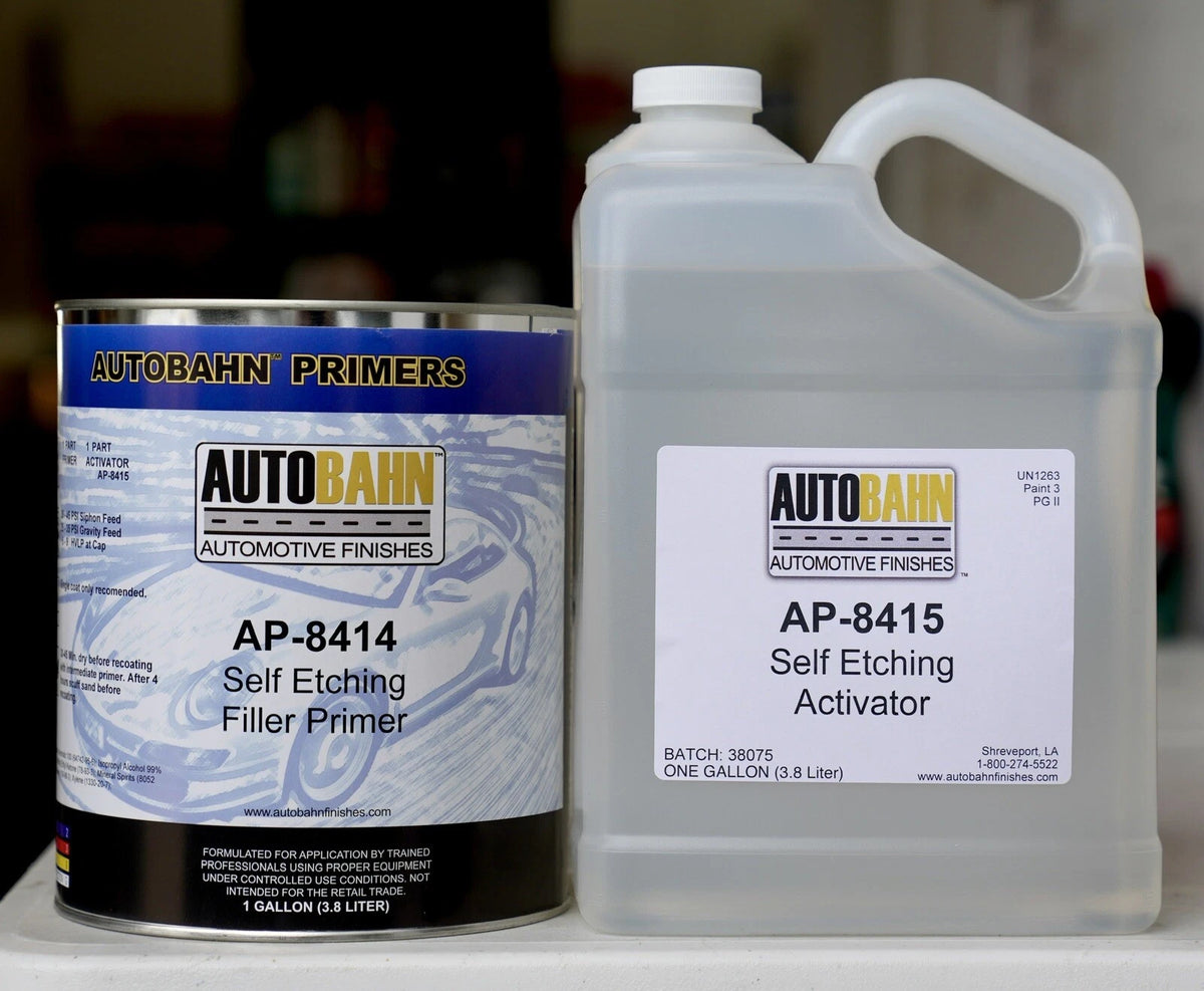 Autobahn Self Etching Filler Primer For Bare Metal, Steel, Alum 2-Gallon Kit 1:1