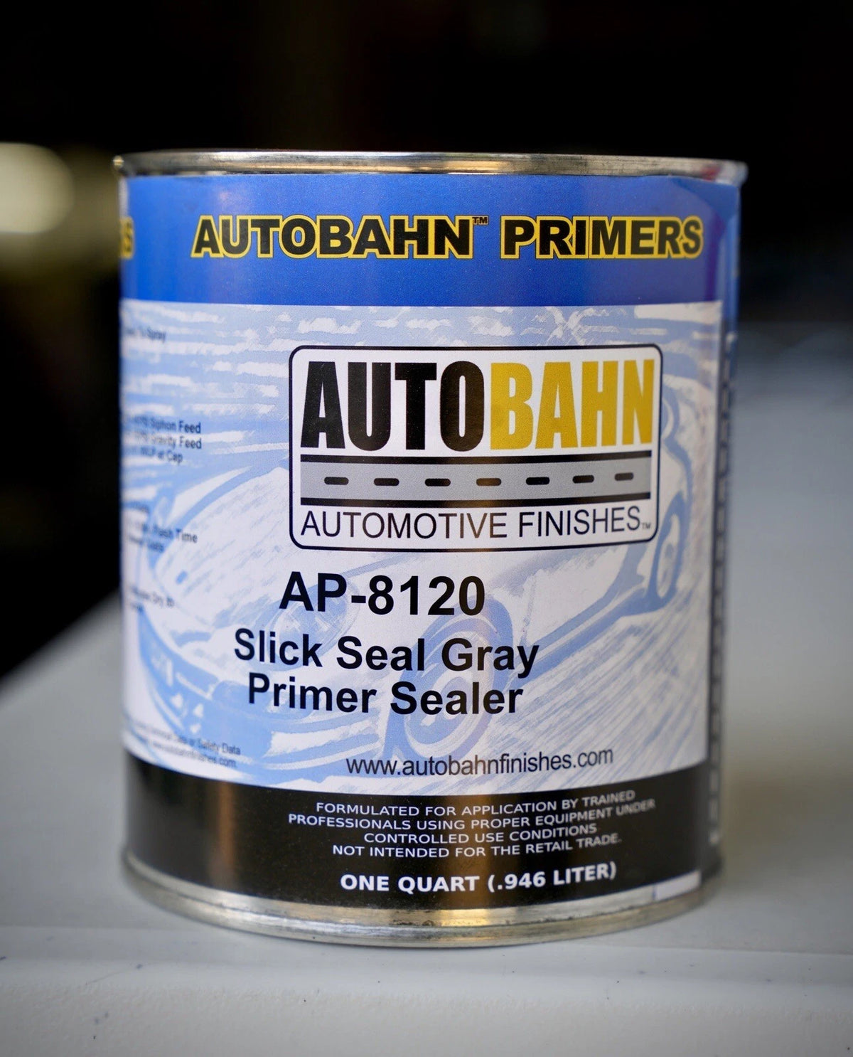 Autobahn Slick Seal GRAY 1K Primer Sealer Quart size! AP-8120 Ready to Spray.