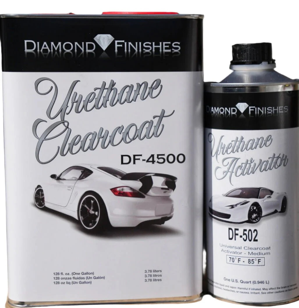 Diamond DF4500 Clear Coat Kit 4:1 Glamour Urethane Gallon + Hardener 2K
