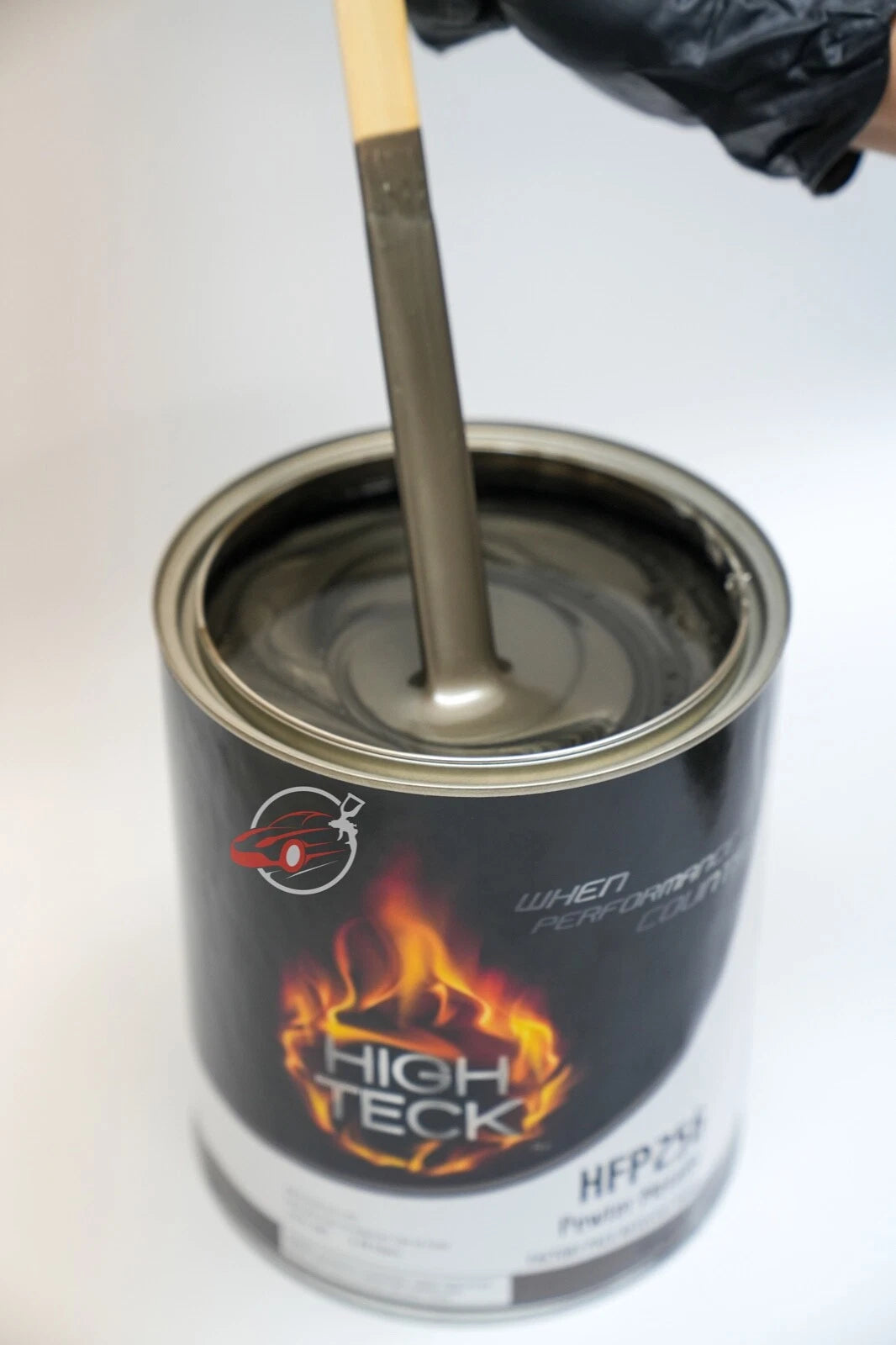 HIGH TECK HFP 256 GM WA382E PEWTER METALLIC BASECOAT PAINT GALLON KIT + REDUCER!