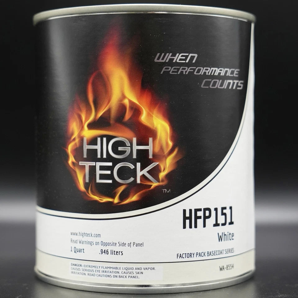 High Teck HFP151 GM White Basecoat Urethane Auto Paint QUART GM WA8554