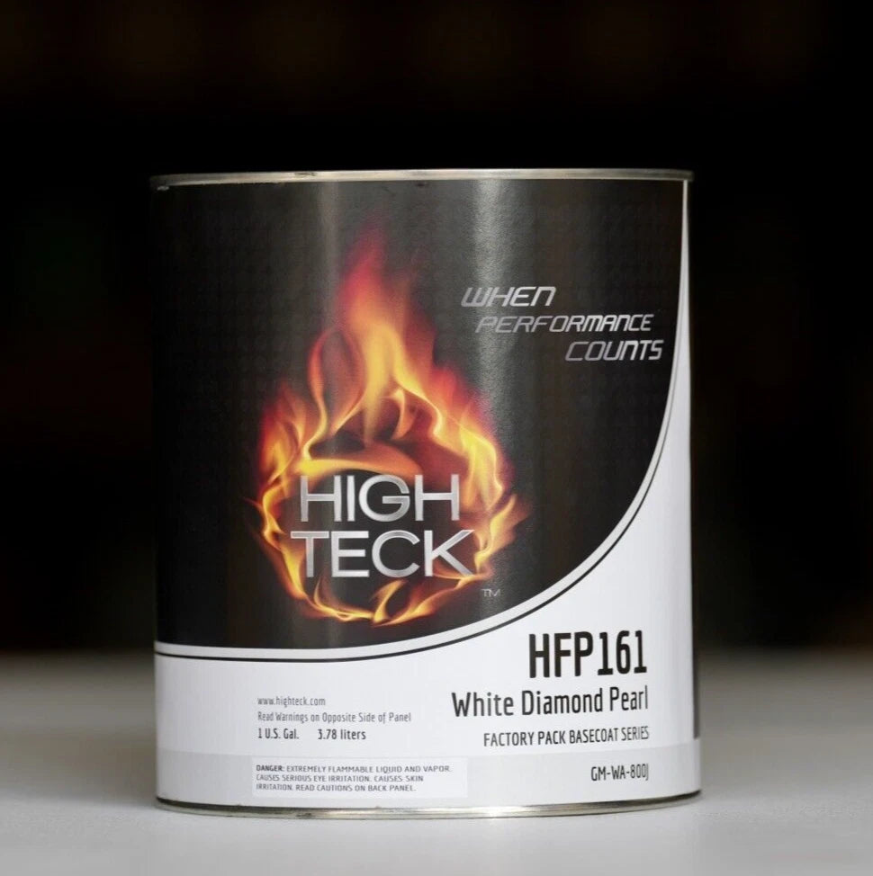 High Teck HFP161 White Diamond Pearl Midcoat GALLON Size! GM 800J Auto Car Paint