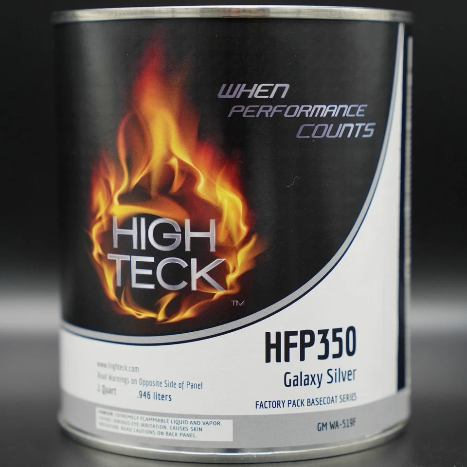 High Teck HFP350 Galaxy Silver Urethane Basecoat QUART GM WA519F Auto Paint