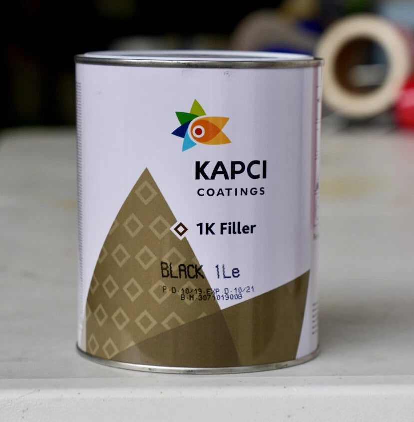 Kapci Automotive 1K Primer Filler BLACK QUART! Mixes 1:1 Free Shipping