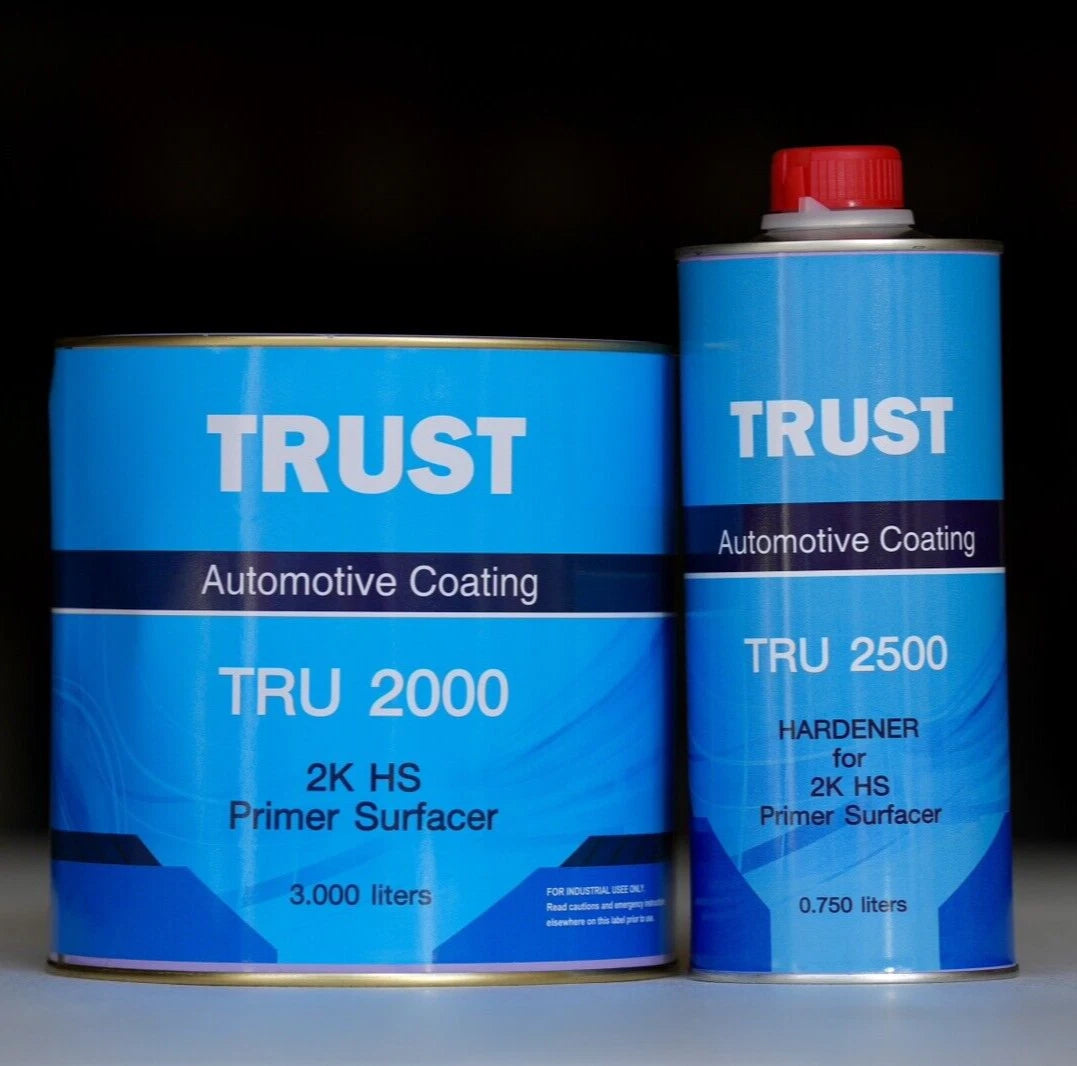 Trust Automotive 2K Urethane 4:1 Primer Surfacer/Filler Gray Kit W/ Hardener!
