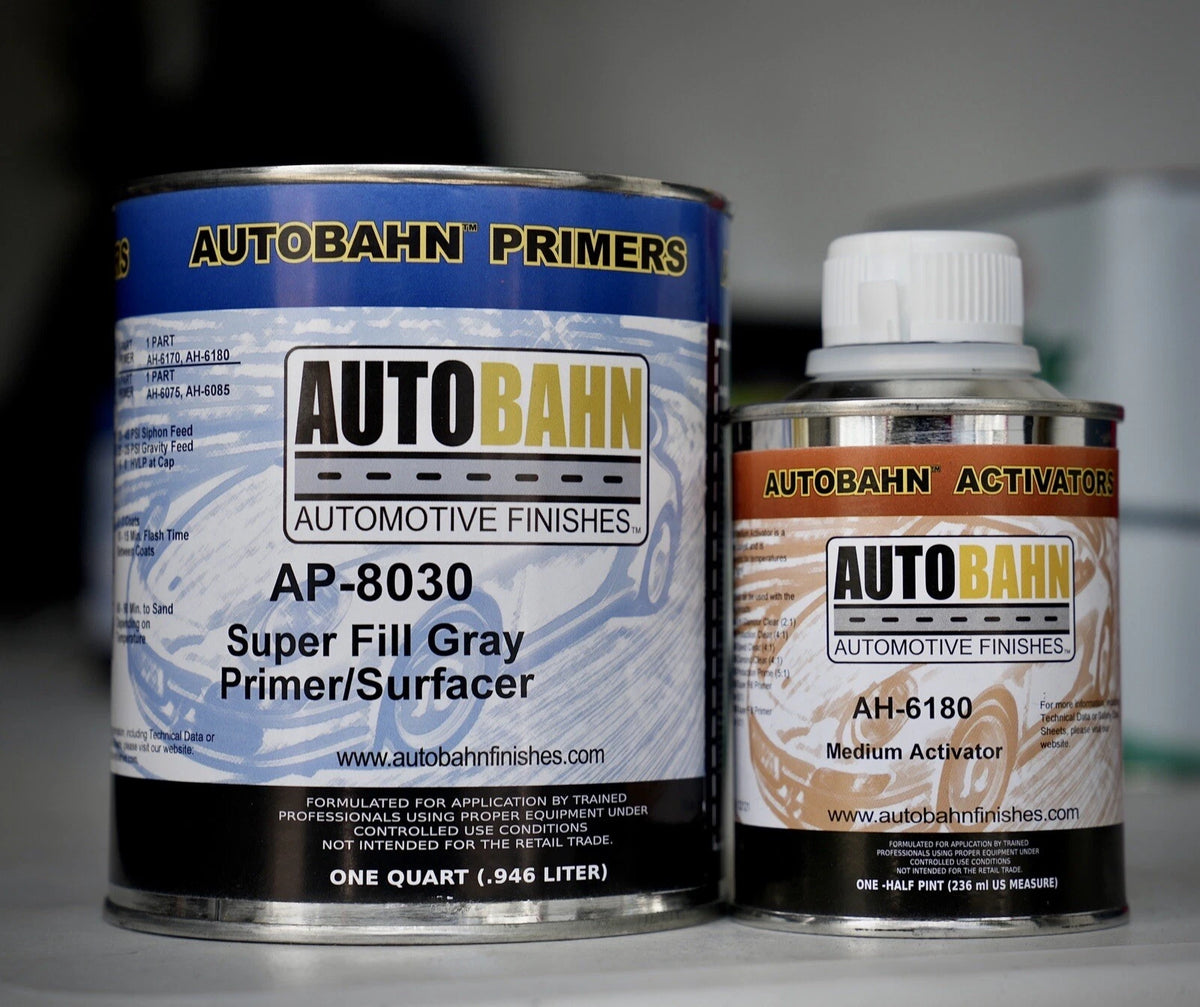 Autobahn AP - 8030 Gray 2K SUPER FILL Auto Primer/Surfacer Quart Kit/High Teck